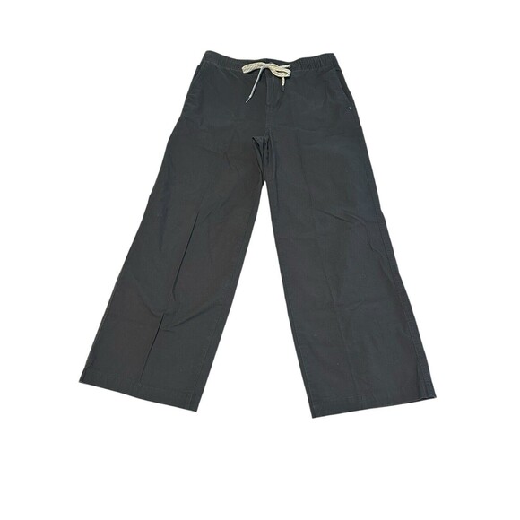 Vuori Ripstop Sz Small Crop Wideleg Charcoal Pants Drawstring Women's Gray KL4-5 - Picture 8 of 8